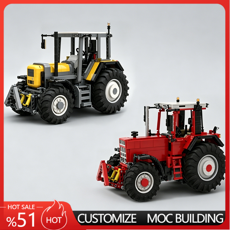 Agriculture Farming Education - Landwirtschaftlicher Traktor MOC-Modell, landwirtschaftliches Fahrzeug, Montage,
