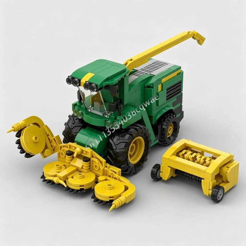 Agriculture Farming Education - 659-teiliges Landwirtschaftliches Erntemaschinen-Modell MOC Bausteine DIY