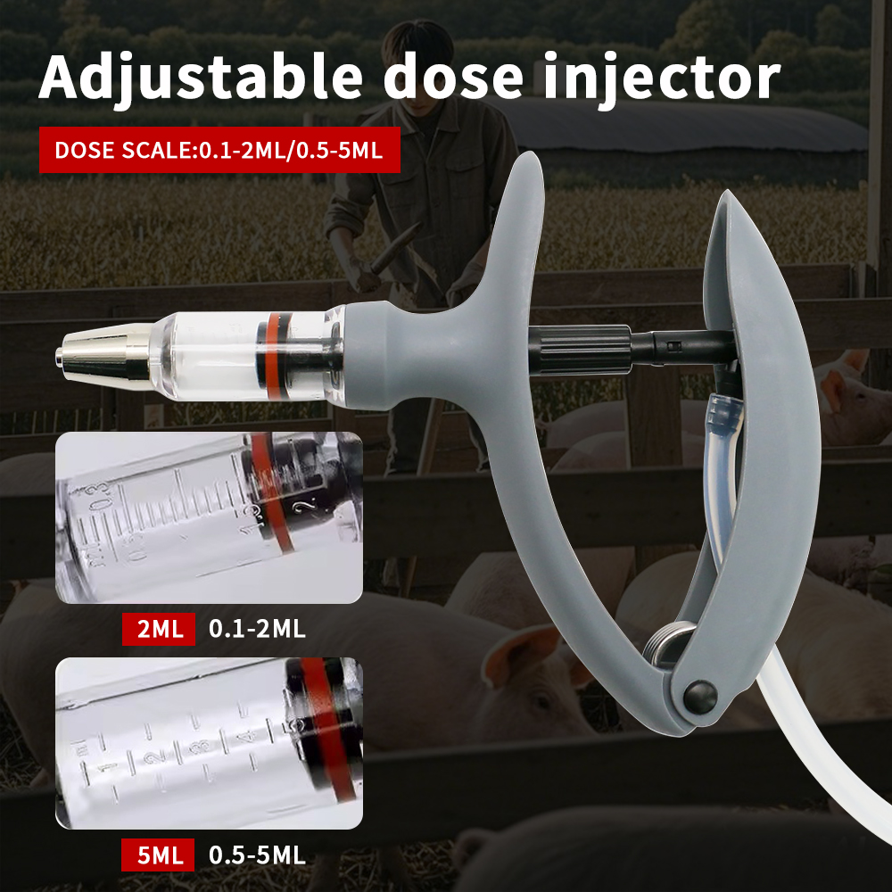 Veterinary Syringe Gun - 1 Pc 2 ml/5 ml Tier