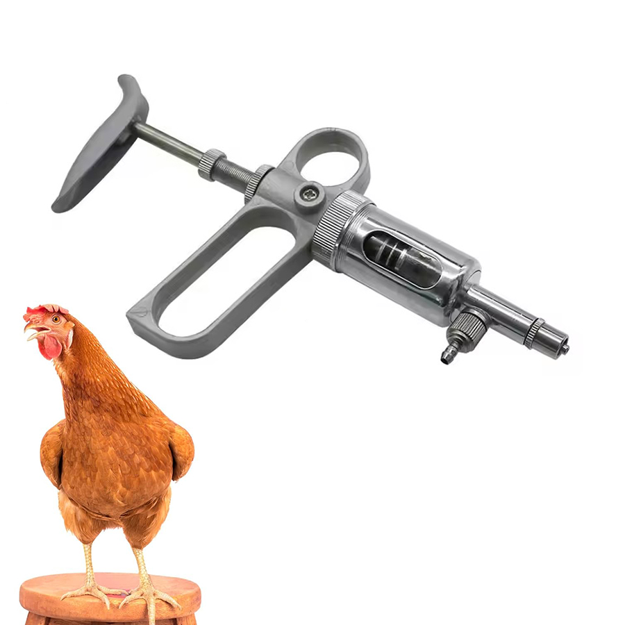 Veterinary Syringe Gun - 1 verpackte 2/5 ml Viehspritze, kontinuierlich