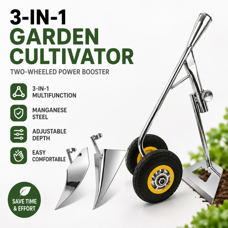 Agriculture Farming Hand Tools - 3-in-1-Mehrzweck-Gartengerät für Erwachsene, Landwirtschaftliches Handwerkzeug/ Zum