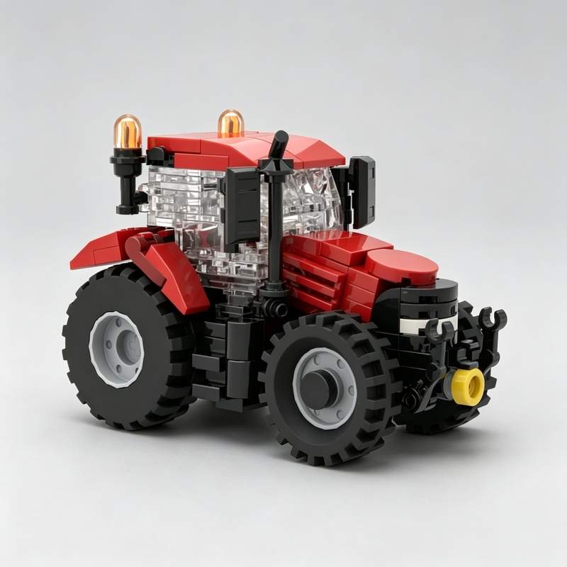Agriculture Farming Education - 186-teiliger Baukasten für Landwirtschaftstraktoren, Anpassbares Landwirtschaftsfahrzeug-Modell,