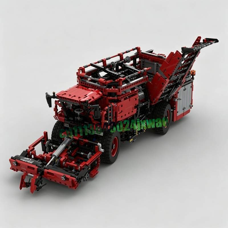 Agriculture Farming Education - 3747-teiliges Rotes Landwirtschafts-Erntemaschinen-Modell, Individuelles Puzzle, DIY