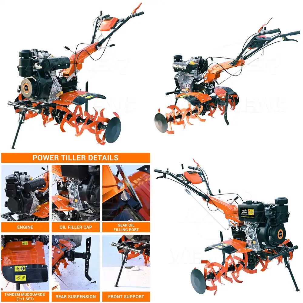 Agriculture Farming Hand Tools - Handgeführte Landwirtschaftsgeräte: Kleiner Motorhacke, Einachsschlepper, Mini-Kultivator,