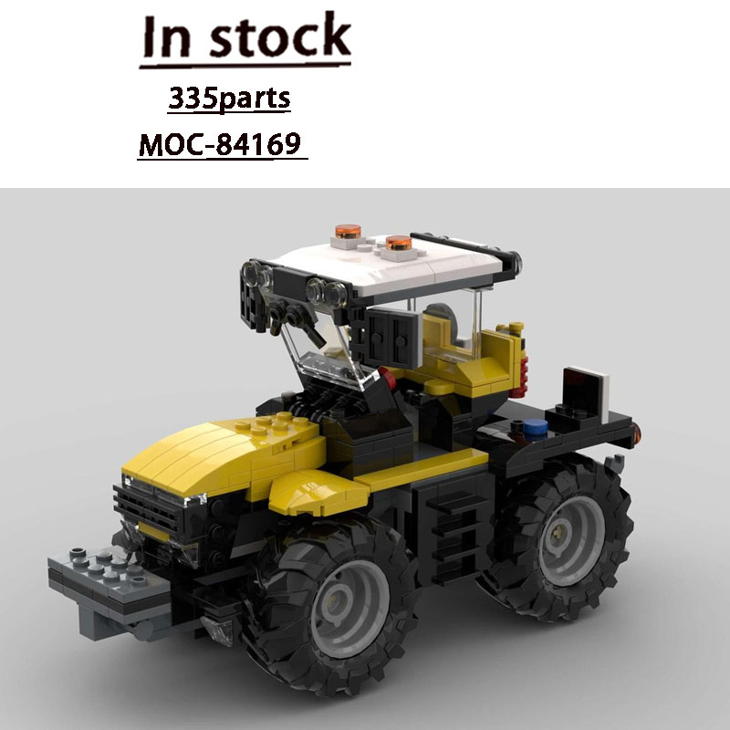 Agriculture Farming Education - MOC-84169 City Farm Agriculture Gelber Traktor-Bausteinmodell,