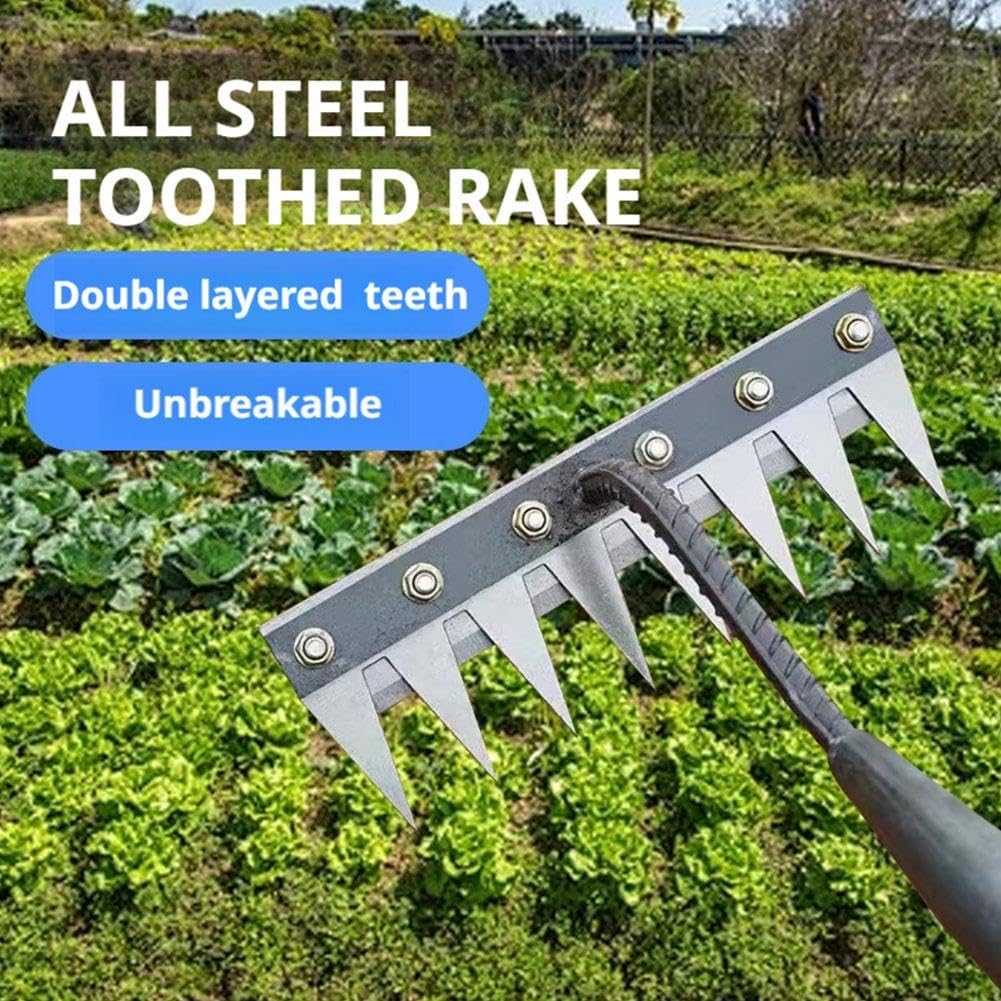 5/6/7/8 Zähne Metallrechen Gar – Agriculture Farming Hand Tools Bewertung und Preis