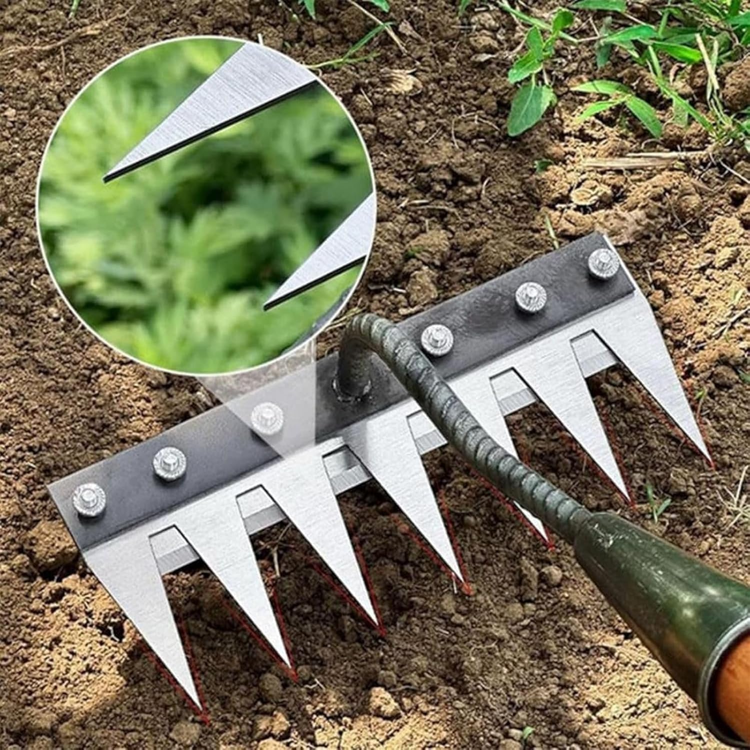 5/6/7/8 Zähne Metallrechen Gar – Agriculture Farming Hand Tools Bewertung und Preis