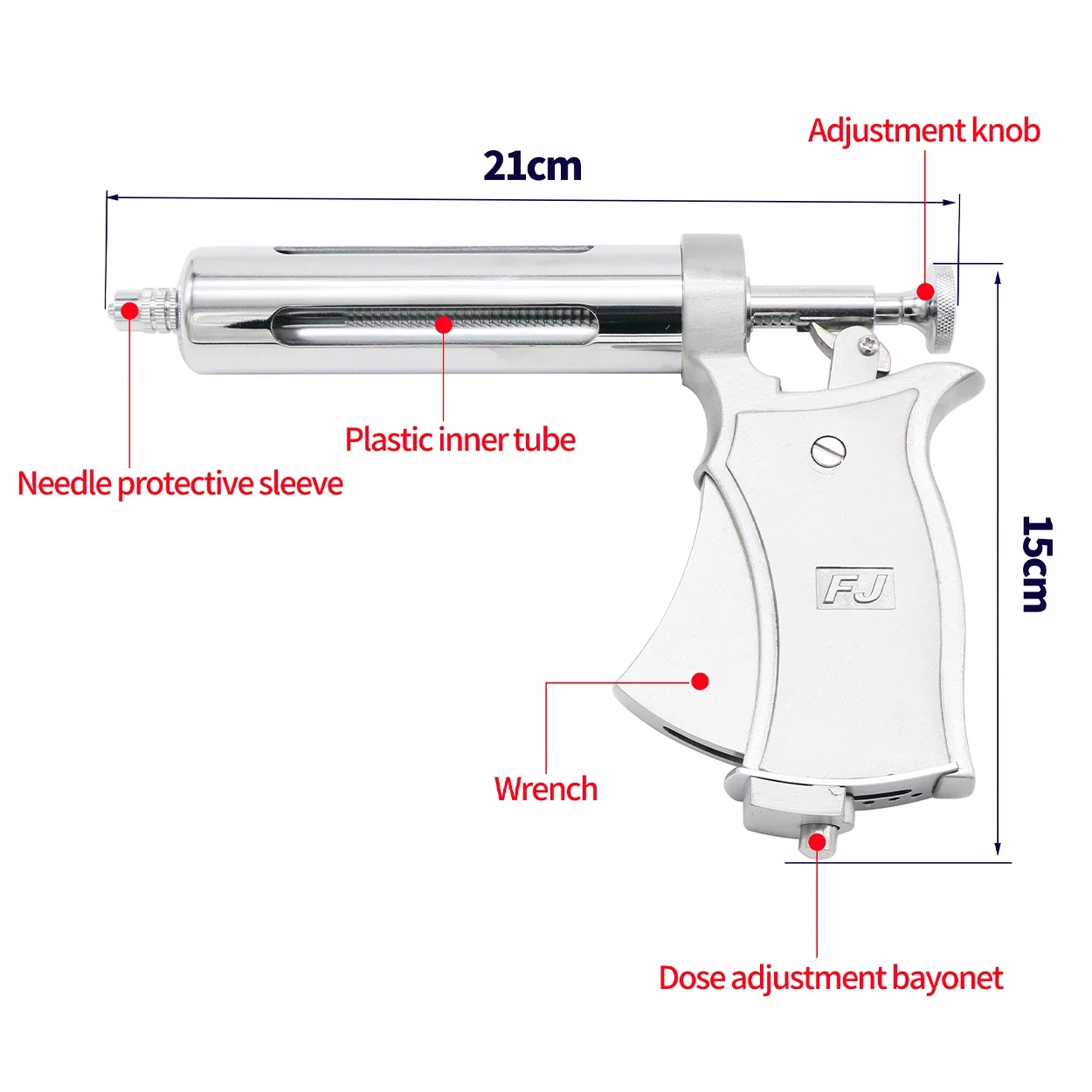 50 ml halbautomatische einstel – Veterinary Syringe Gun Bewertung und Preis