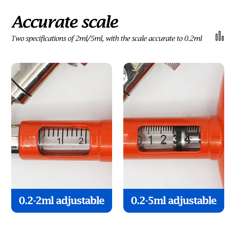 2 ml/5 ml Hochpräzise kontinui – Veterinary Syringe Gun Bewertung und Preis