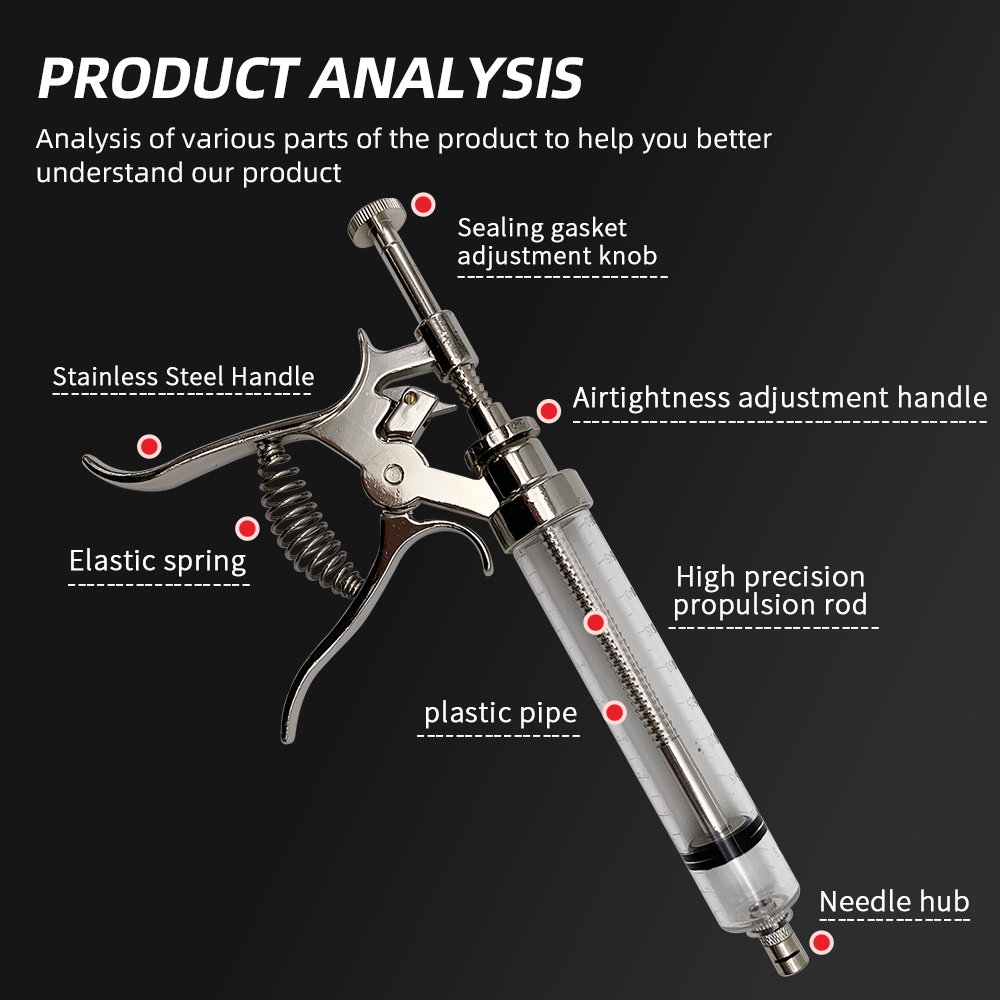 50 ml kontinuierliche Viehspri – Veterinary Syringe Gun Bewertung und Preis